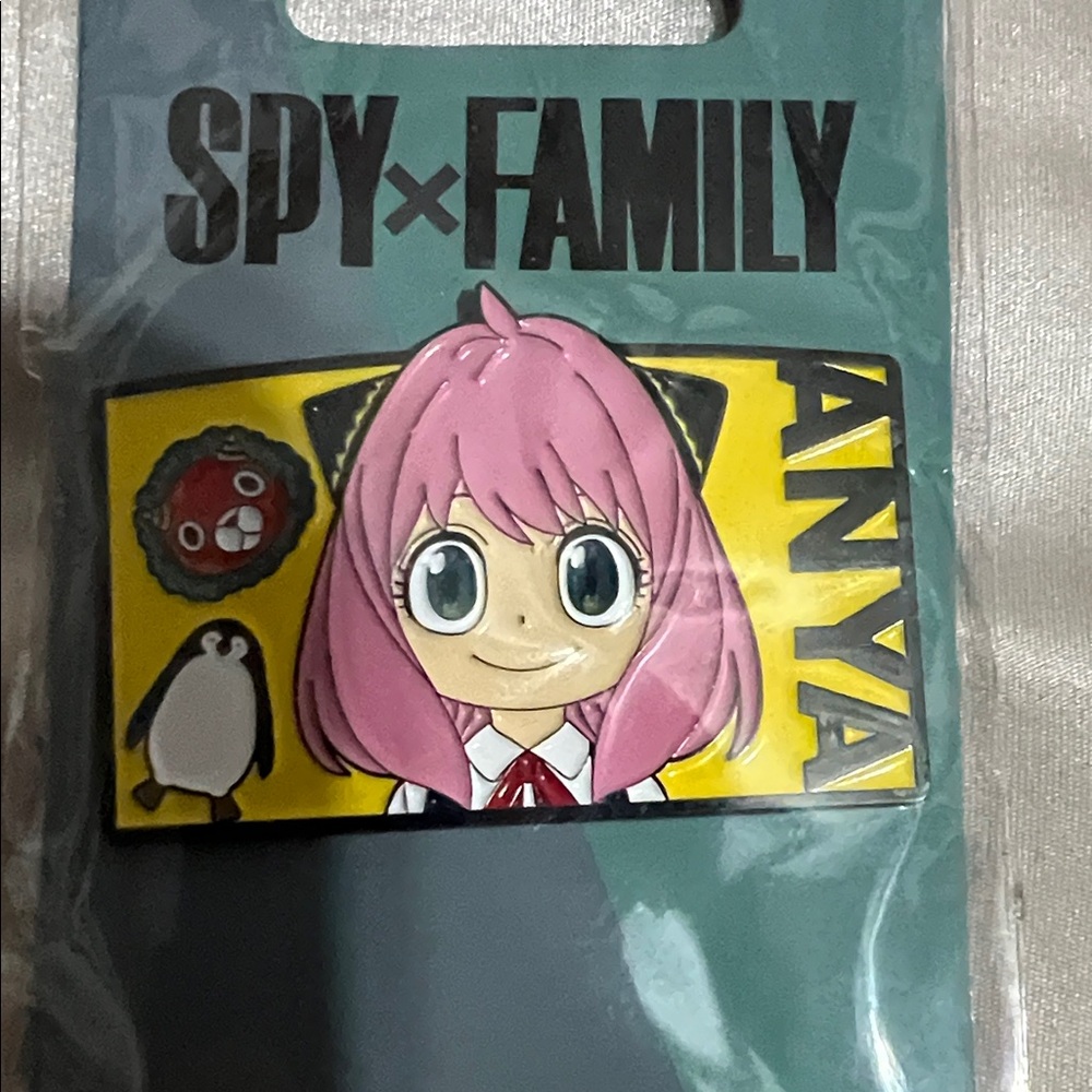 Anya Pink Enamel Pin